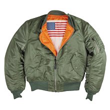 南◇ ALPHA INDUSTRIES MA-1 BLOOD JACKET 軍綠 黑色 血幅國旗飛行外套