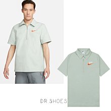 【Dr.Shoes 】Nike NSW 男款 翻領 重磅 復古 寬鬆 半開襟 POLO 短袖 淺綠 DM5284-030