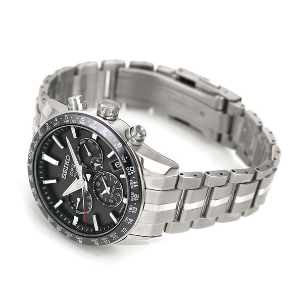 預購SEIKO ASTRON SBXC003 精工錶手錶43mm GPS太陽能三眼黑面盤鈦金屬