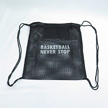 ASKETBALL NEVER STOP 籃球網袋 束口袋 可後背 NIKEBBBAG2 黑【iSport愛運動】