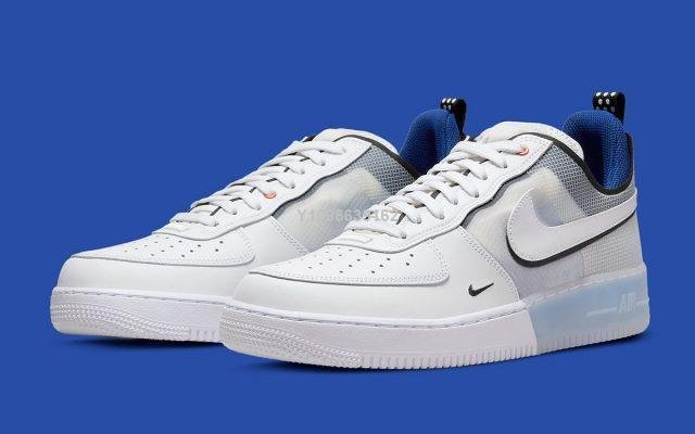 代購】NIKE AIR FORCE 1 REACT AF1 拼接寶藍藍白休閒運動板鞋DH7615