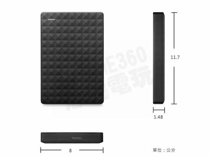 希捷 SEAGATE USB3.0 2.5吋 外接硬碟盒 支援 PS4 SSD SATA2 SATA3 HDD 新黑鑽