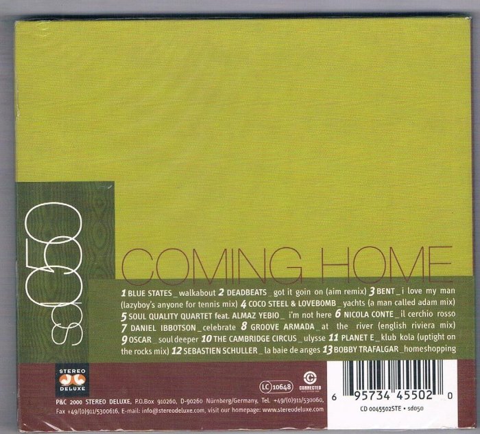 [鑫隆音樂]西洋CD-Coming Home ...Warming Up Your Living Area/全新/免競標