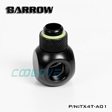 小白的生活工場*Barrow G1/4" 黑/亮銀 4通型旋轉轉接座 旋轉四通 TX4T-A01