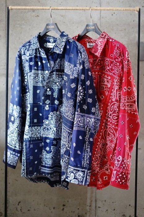 MIYAGIHIDETAKA 宮城秀貴BANDANA SHIRT 最初版變形蟲襯衫紅、現貨