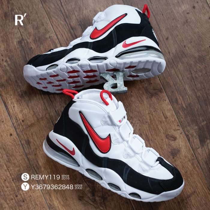 R'代購Nike Air Max Uptempo 95 Pippen 羅賓森白黑紅公牛CK0892-101