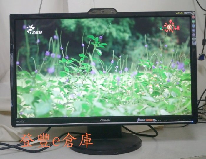 【登豐e倉庫】 清新小花 ASUS 華碩 VK246H 24吋 Full HD 1080P HDMI 螢幕