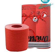 【易油網】【缺貨】RENOVA 紅色 浴廁用 衛生紙 廁所 (一組六捲) #20763
