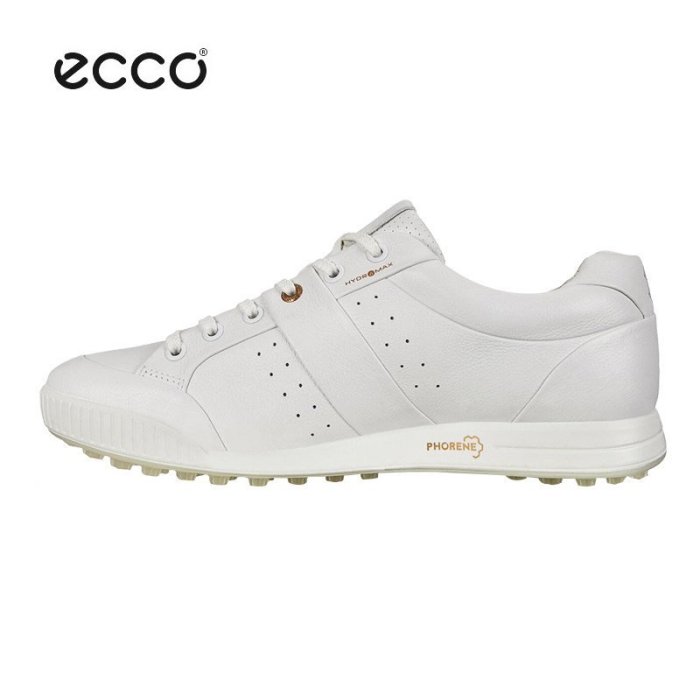 新款ECCO愛步102604運動休閑鞋男小白鞋男鞋高爾夫球鞋10年限量版