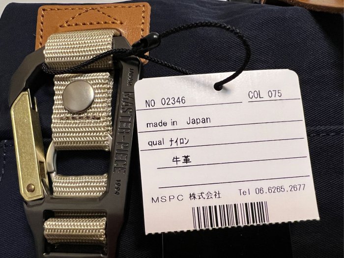 全新正品日本製MSPC LINK No.02346-Navy 腰包 斜背包