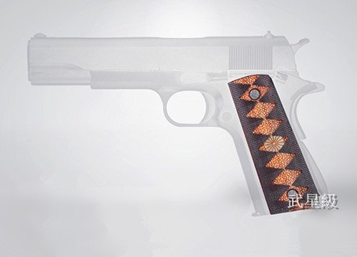 台南 武星級 M1911 實木 日本武士刀手柄 握把片(木柄BB槍玩具槍柯特45 1911 COLT MEU M45A1