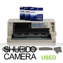 集英堂写真機 中古良上品 / EPSON LQ-680C 點陣印表機 點矩陣 附全新色帶3個 23203