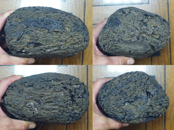 §能量礦石§ 印尼隕石 Agni Manitite 火山玻璃 3166g 神聖之火的珍珠 烈火石