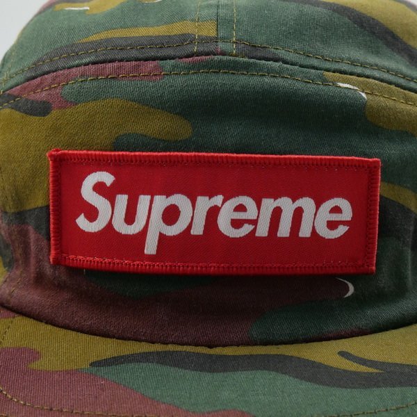 【超搶手】全新正品2018最新款 Supreme Military Camp Cap 立體貼布Box 五分割帽 迷彩紅白