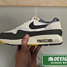 南🔥2023 12月 NIKE Air Max 1 籃球 氣墊 皮革 緩震 麂皮 男款 白黑黃 FN7487-133