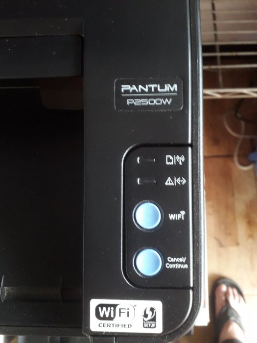 VIVI PANTUM P2500w 奔圖 雷射印表機 WiFi 純列印黑色(隨機附一支700頁/後續訂購是1600張)