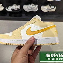 南🔥2024 2月 NIKE Air Jordan 1 低筒 經典 復古 休閒 運動 女款 黃白 DC0774-170