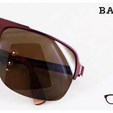 【My Eyes 瞳言瞳語】BALLY 簡約品牌 紅褐色連槓複合式太陽眼鏡 木頭質感設計 帥氣飛官風 (4023A)