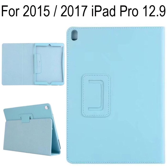 素色皮套適用於 2015 2017 iPad Pro 12.9 A1670 A1671 A1821 A1584保護套