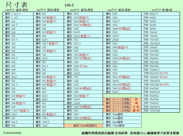 買10送1顆特價釹鐵錋強力磁鐵20x10x5mm(20*10*5)