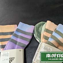 南🔥2023 5月 ADIDAS 3-STRIPES 中筒襪 3雙入 漸層 羅紋 綠白粉IC1280 灰紫HT3464