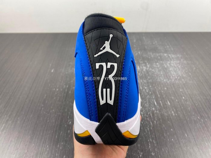 【明朝運動館】Air Jordan 14 “Laney”藍黑 減震 耐磨 運動 男款487471-407耐吉 愛迪達