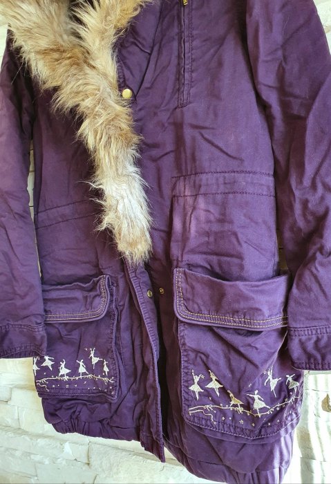 ❤特價❤全新TOUGH/SALAD深紫毛茸舖棉外套