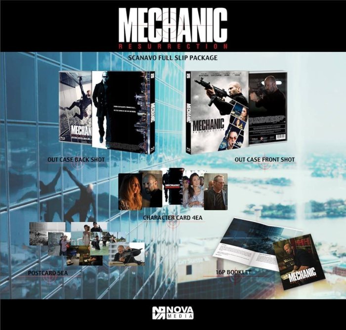 毛毛小舖--藍光BD 極速秒殺2 外紙盒限量版 Mechanic: Resurrection 傑森史塔森