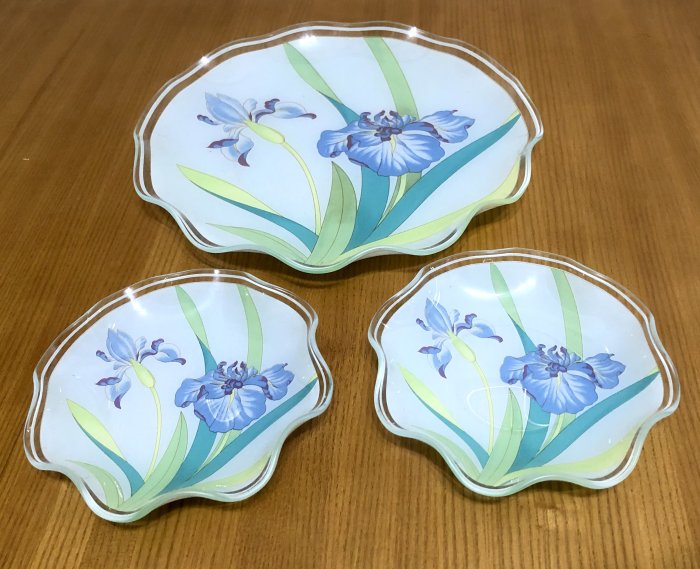 STONEWARE 圓形 餐盤  盤子 27cm 共2只 日本製+1大2小 玻璃餐盤.點心盤.水果盤或立畫