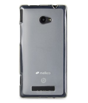 【Melkco】特價 出清 透白HTC Windows Phone 8X 4.3吋TPU軟套手機套保護套透白