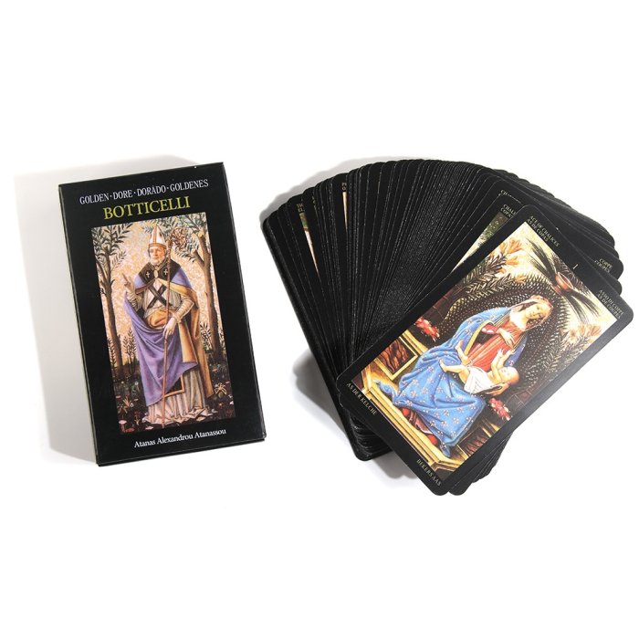 78张泛伟特 Golden Botticelli Tarot 黄金波提切利卡牌桌游~清倉