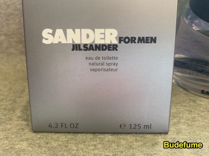 Jil Sander Sander for Men 貞莎德同名男香125ml