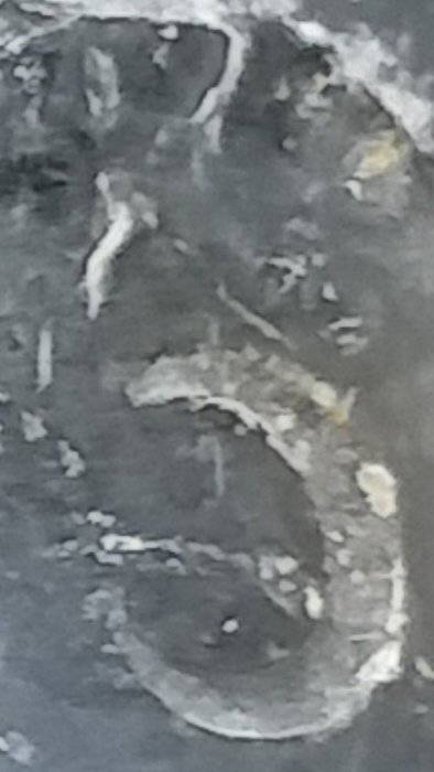 和闐玉 老墨玉 高浮雕饕餮紋 寬版老玉管/手鐲/玉鐲 《243g/圈口46.7/版寬52.3mm》 土蝕土咬