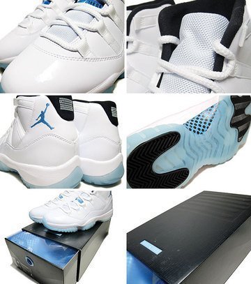 NIKE AIR JORDAN 11 RETRO XI Legend Blue喬丹11代復刻 白藍款378037-117