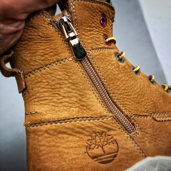 Timberland【布魯克林】男靴A1PGB-01新款輕質透氣側拉鏈休閒鞋高幫短靴黑色39-44