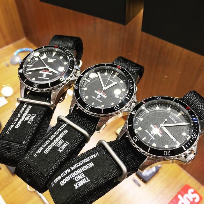 希望商店】END. X TIMEX X NEIGHBORHOOD 18004 18AW 三方聯名黑水鬼 ...