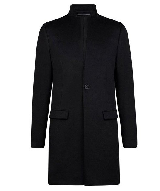 [ Satisfaction ] 英國品牌All Saints經典黑色羊毛立領大衣-型號Bodell Coat | Yahoo奇摩拍賣