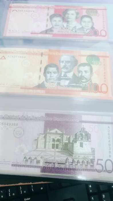 多明尼加Dominican Republic P189~P194  現行流通鈔全面額 UNC