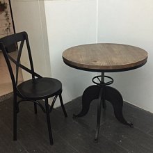 【 一張椅子 】LOFT 可升降實木工業桌