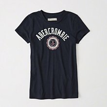 【A&F女生館】☆【Abercrombie&Fitch徽章短袖T恤】☆【AFG002N7】(S)