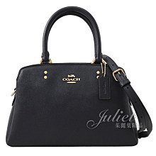 【茱麗葉精品】全新精品 COACH 專櫃商品 91146 Mini Lillie 防刮皮革手提兩用三層包.深藍 現貨