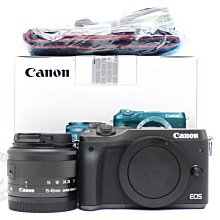 【高雄青蘋果3C】Canon EOS M6 + EF-M 15-45MM  APS-C 黑色 二手相機#88039