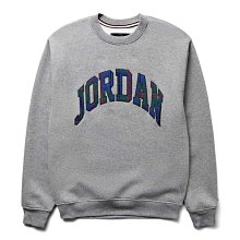 【JORDAN男生館】NIKE AIR JORDAN格紋LOGO貼布繡長袖T恤/大學T【JN001L1】(S-M-XL)