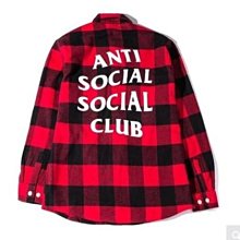 【日貨代購CITY】2017AW Anti Social Social Club Flannel 法蘭絨 襯衫 紅 格子