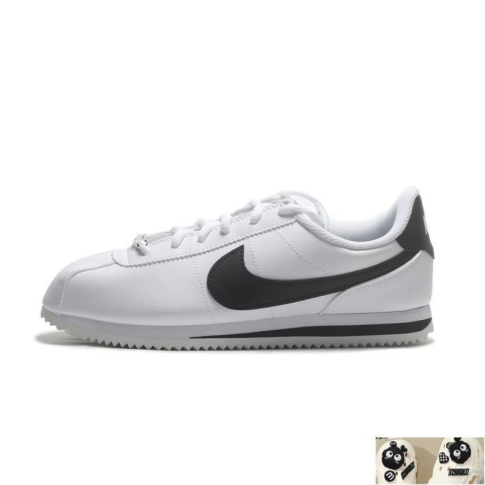 休閒鞋 CORTEZ BASIC SL GS 白黑 鐵牌 阿甘鞋 大童 女 904764-102