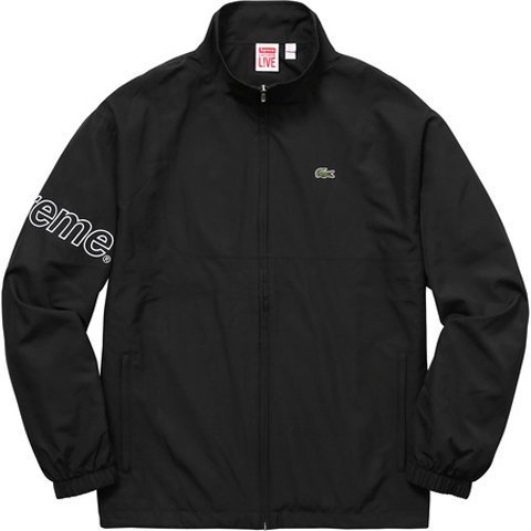 超搶手】全新正品2017 聯名Supreme x Lacoste Track Jacket 鱷魚防風