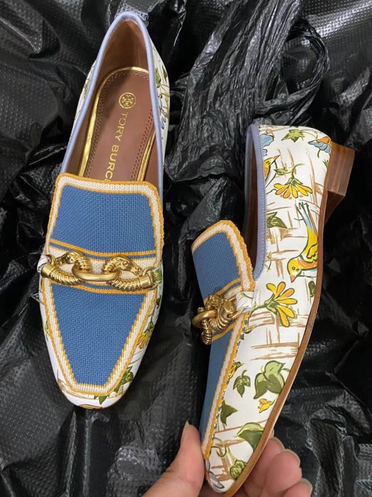 ╭☆包媽子店☆ TORY BURCH Jessa 20mm Loafers 真皮福樂鞋/懶人鞋((部份現貨))