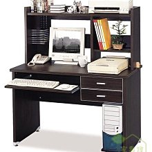 [ 家事達 ] OA-239-5 黑胡桃木色電腦桌(120*60*138.5cm) 特價