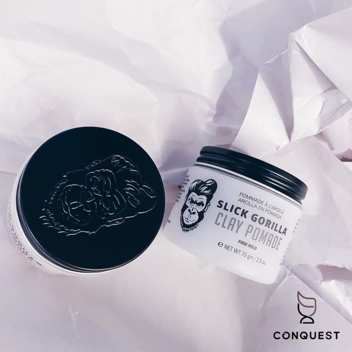 【 CONQUEST 】英國 Slick Gorilla Clay Pomade 猩猩凝土髮油 霧面光澤 重塑性極強