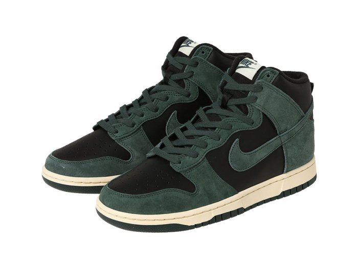 NIKE DUNK HI RETRO PRM 黑綠 高筒 DQ7679-002。太陽選物社